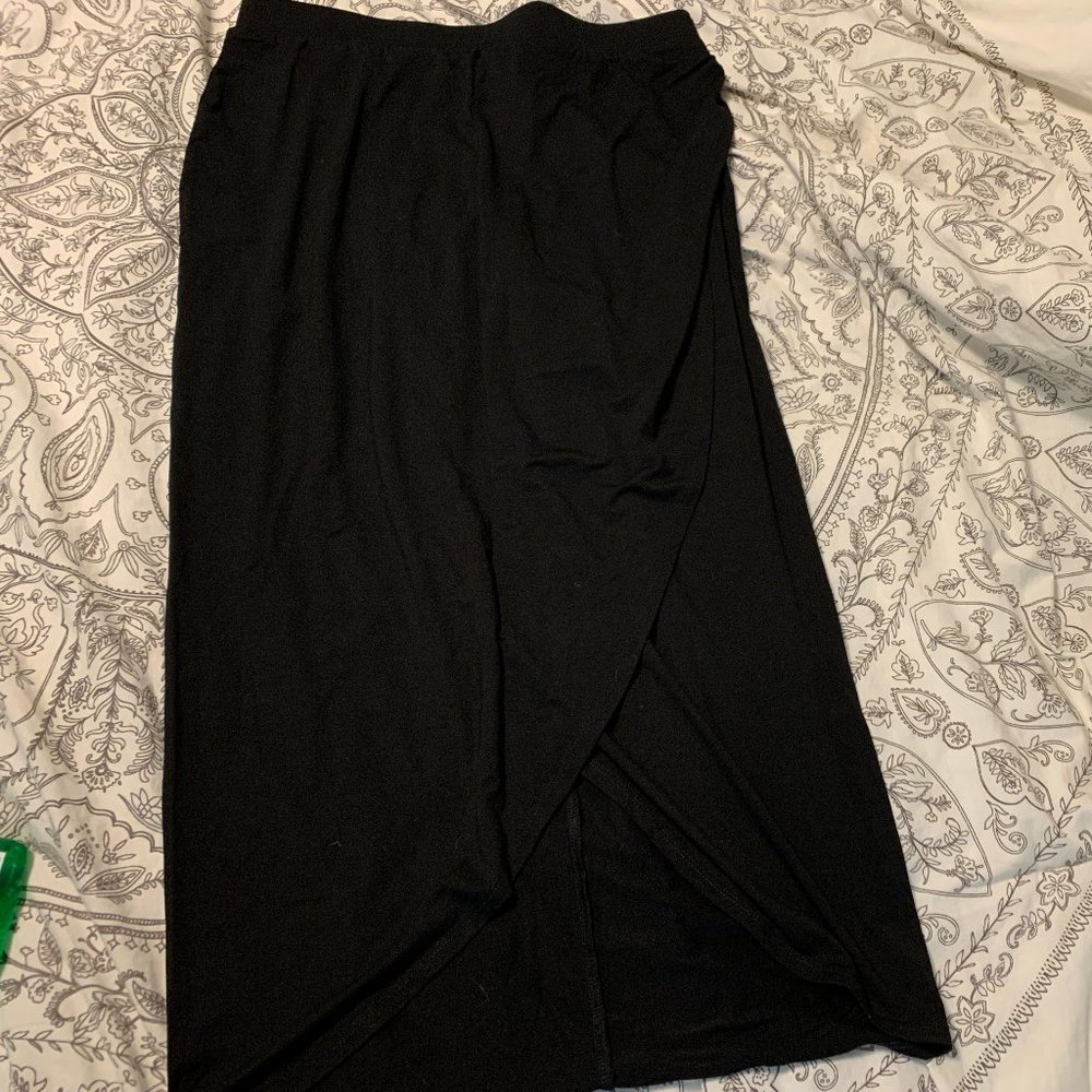 High-waisted Midi Skirt
